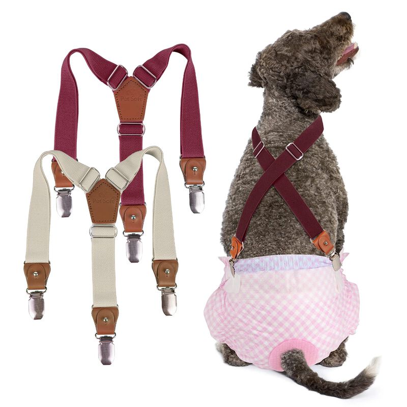 Dog Suspenders Pet Soft Pa&ntilde;ales Keeper Para Per... image number null