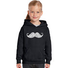 Sudadera Con Capucha Word Art Para Ni&ntilde;a - Maneras De Estilar Un Bigote - Negro