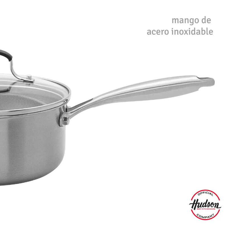 Olla 20cm acero inoxidable HUDSON mango y tapa ... image number null