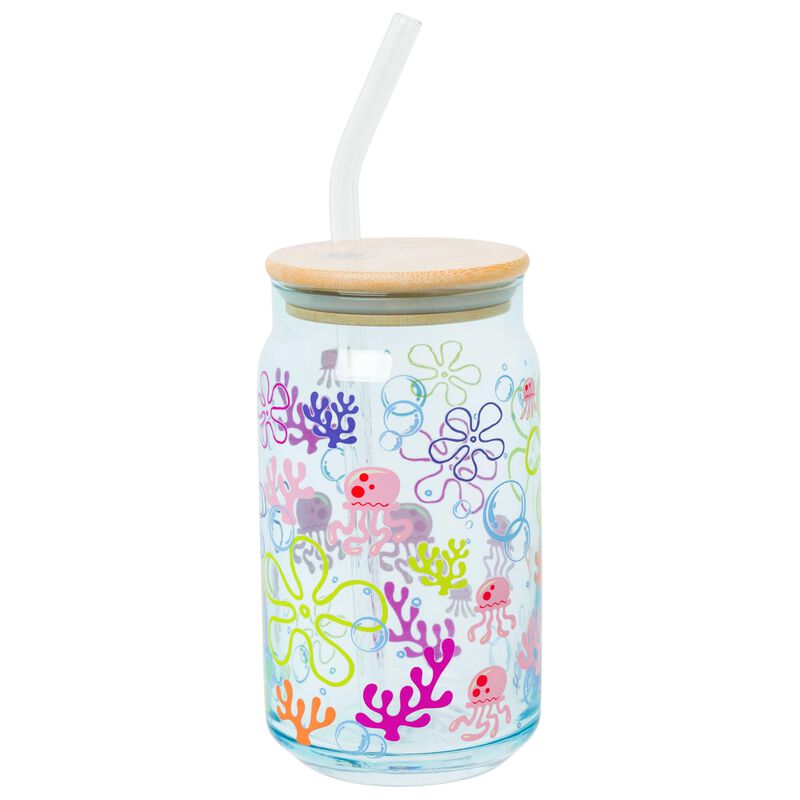 Vaso De Vidrio Silver Buffalo 473 ml Bob Esponj... image number null