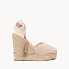 Alpargata de Cu&ntilde;a Alta Romero 12cm Rosa Claro