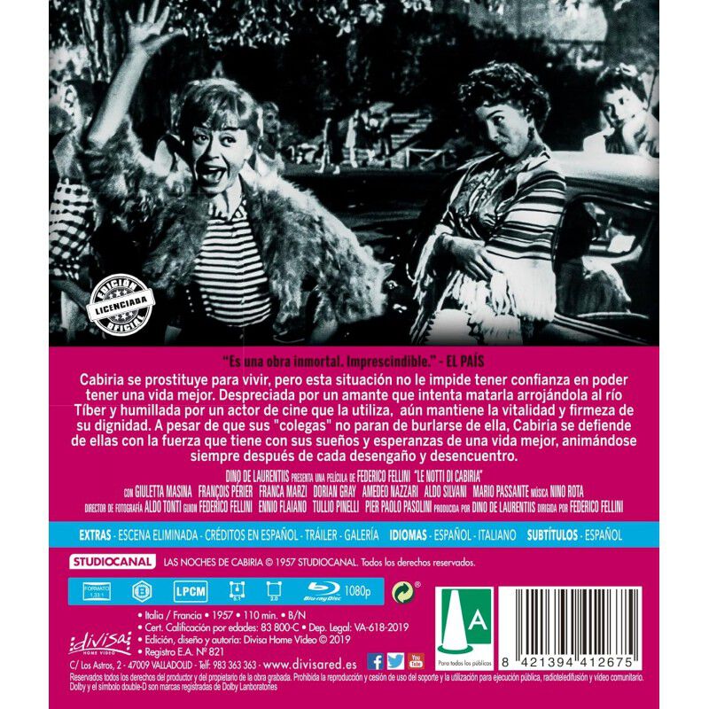 Las noches de Cabiria [Blu-ray] image number null