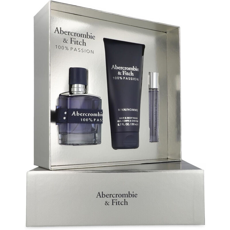 Set Abercrombie And Fitch 100%man Passion 3pzs ... image number null