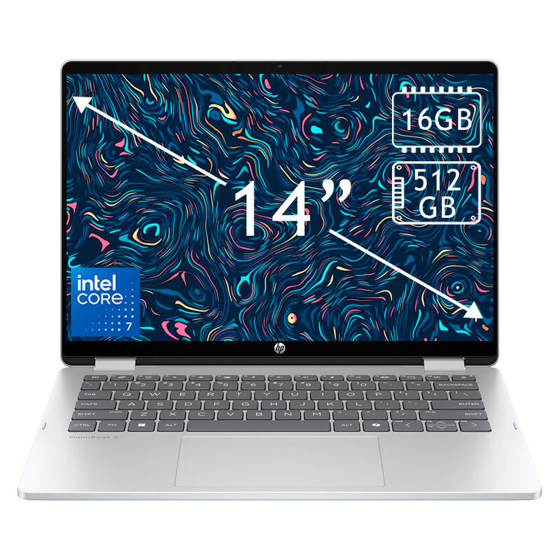 Laptop Hp OmniBook 5 Flip 14" Core i7 512Gb 16G... image number null