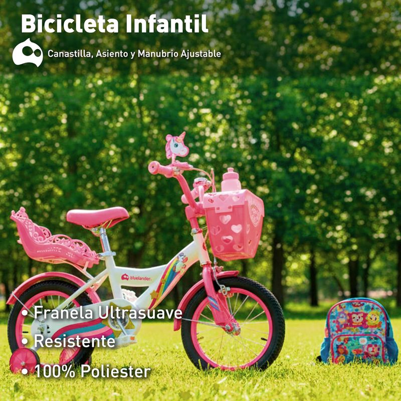 Bicicleta Infantil R14 Para Ni&ntilde;a Con Ruedas De ... image number null