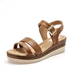 Lady One Sandalia para mujer camel