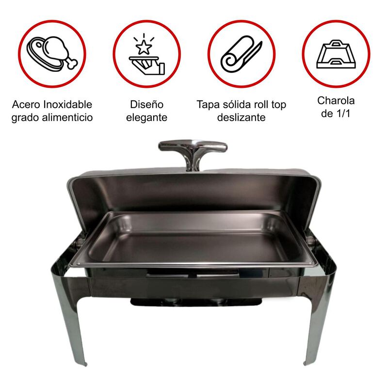 Chafer Hotelera entero acero inoxidable Shorbul... image number null