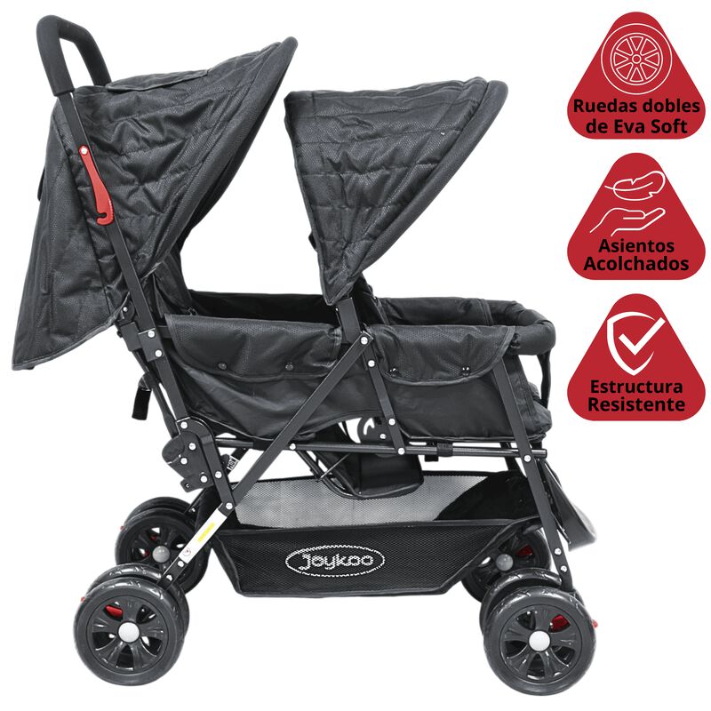 Carriola Doble para Beb&eacute;s Gemelar Plegable con ... image number null