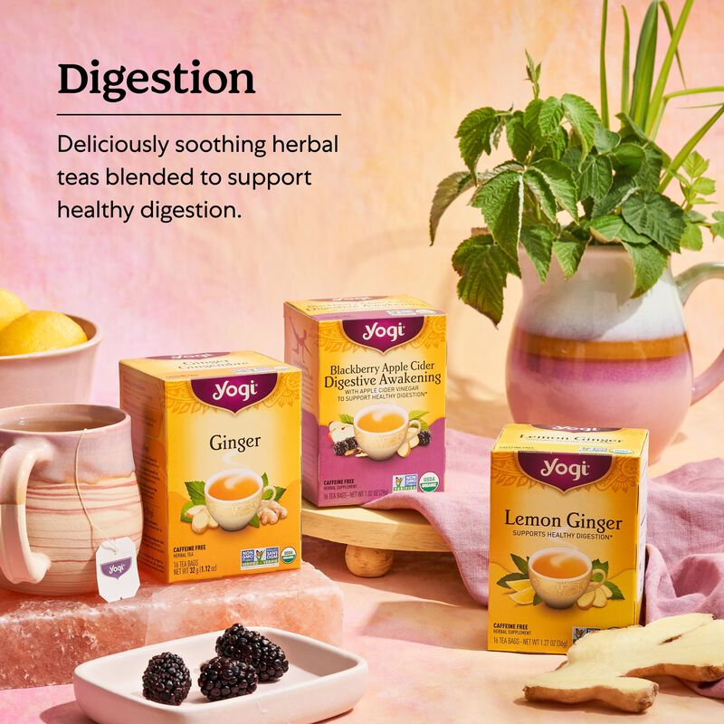 Tea Yogi Stomach Ease Apoya La Digesti&oacute;n, 96 Bo... image number null