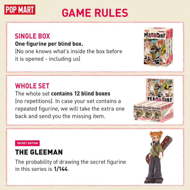 Figuras De Acci&oacute;n Pop Mart Peach Riot Rise Up S... image number null