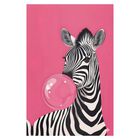 Cuadro Decorativo Impreso 70x100cm Cebra Bubble