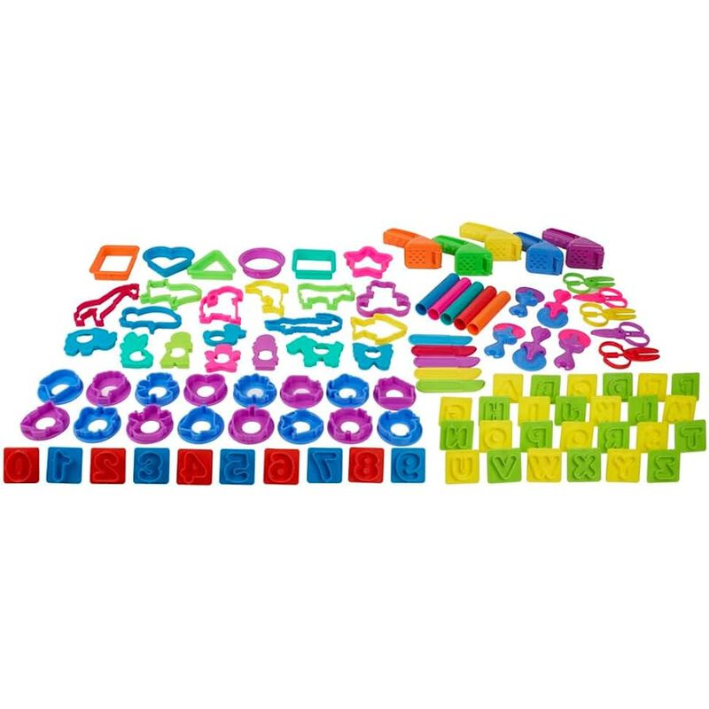 Play Doh  Set De Masas 100 Herramientas Escolar... image number null