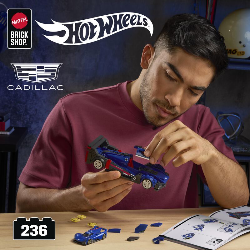 Set De Construcci&oacute;n Mattel Brick Shop Hot Wheel... image number null
