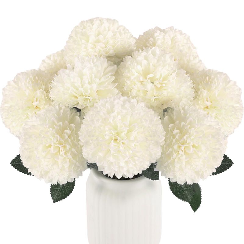 Flores Artificiales De Crisantemos Hananona, 12... image number null