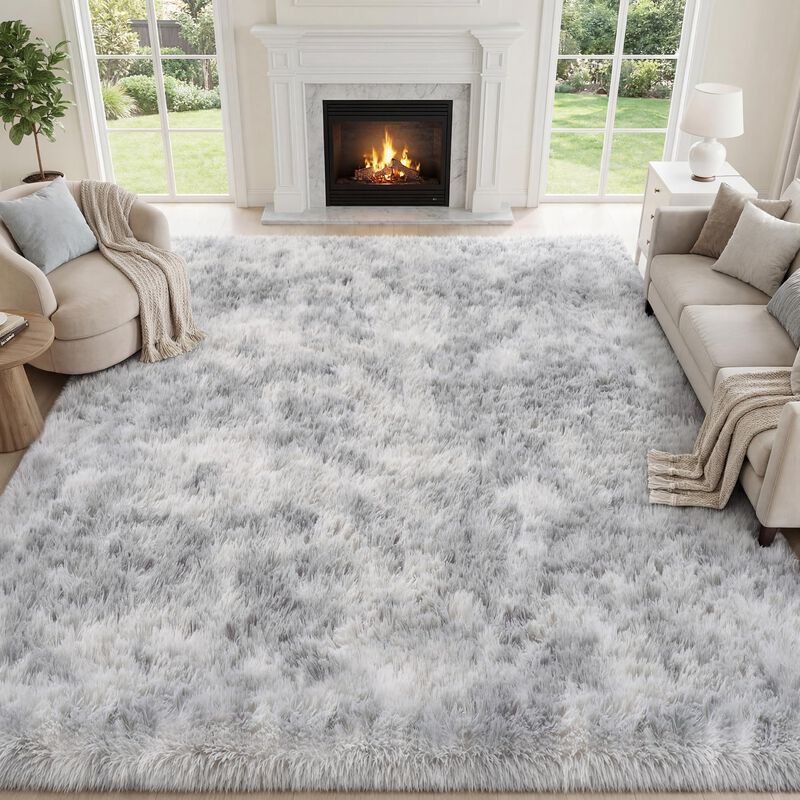 Alfombra Plhxfr 244x152 Cm Gris Claro Tipo Shag image number null