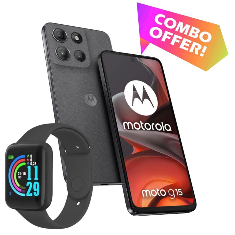 Combo Moto G15 Dual 256GB/4RAM Gris M&aacute;s Smart W... image number null