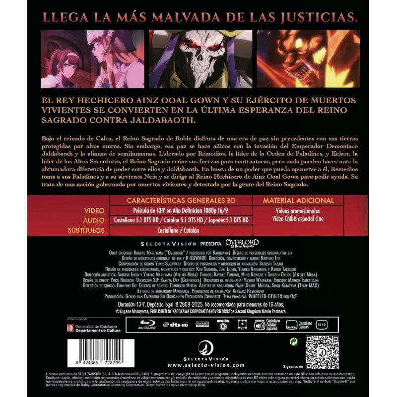 Overlord: El Reino Sagrado [blu-ray] (2024) Ove... image number null
