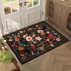 Alfombra Lavable Rugcomf 60x90 Cm Negra
