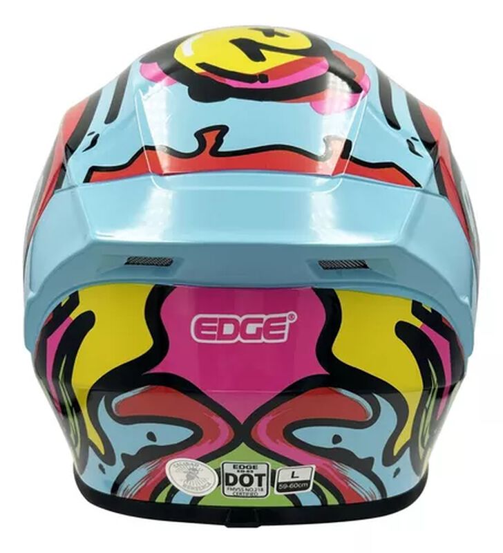 Casco Moto Integral Edge Frankie Graffiti Certi... image number null
