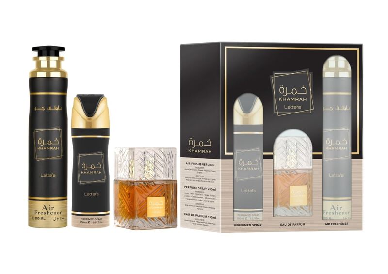 Set De Regalo De Perfume Lattafa Khamrah 100 Ml... image number null
