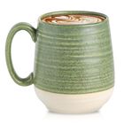 Taza De Caf&eacute; Hasense 591 ml Verde Y Beige De Cer&aacute;mica De Gres