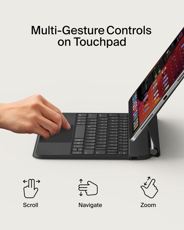 Funda Con Teclado Belkin Pro Retroiluminado Con... image number null
