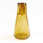 Jarra de Buró de Vidrio Soplado Ámbar Marea Baja