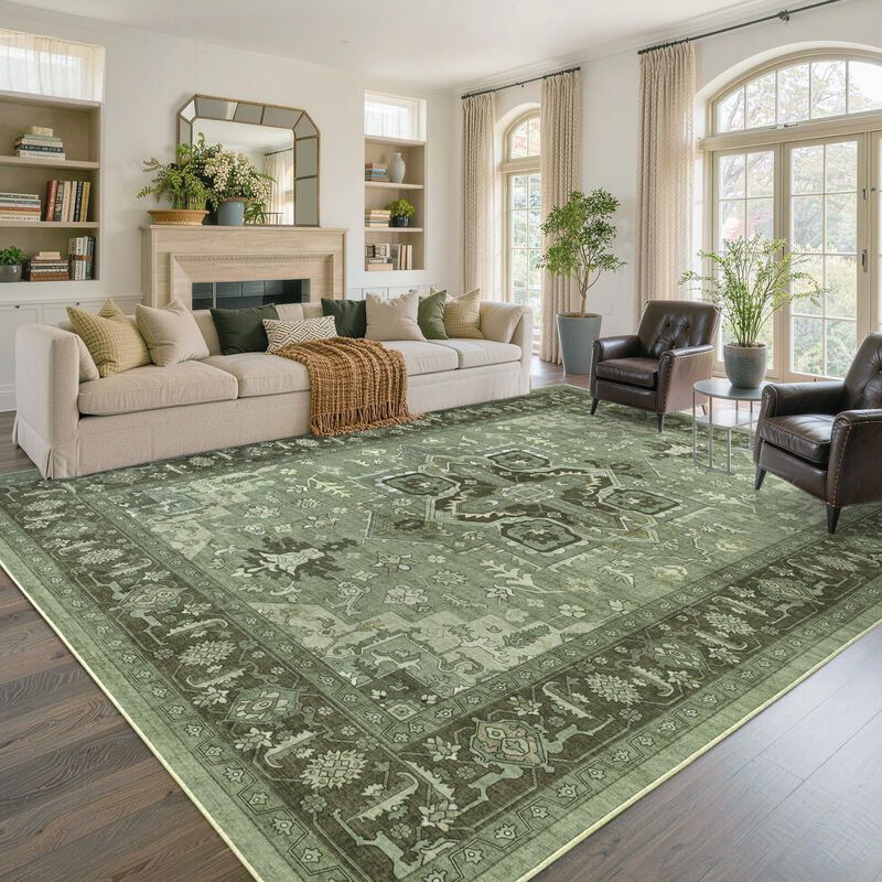Alfombra Lòutiroot Home 244x305 Cm Verde Vinta... image number null