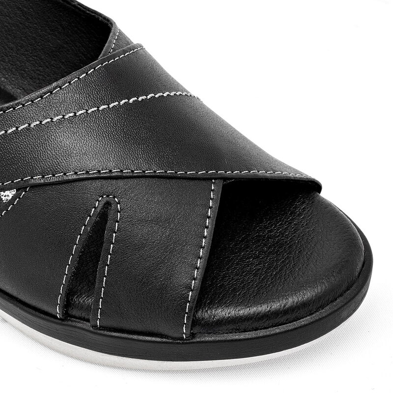 Cruz Shoes sandalia confort para mujer negro co... image number null