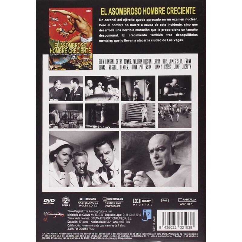 El Asombroso Hombre Creciente [dvd] (1957) The ... image number null