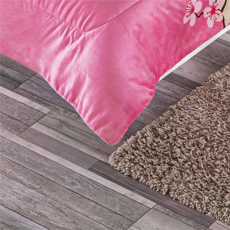 COBERTOR PACHI FLOR DE CEREZO V2 CAFE KS/XL-QS image number null