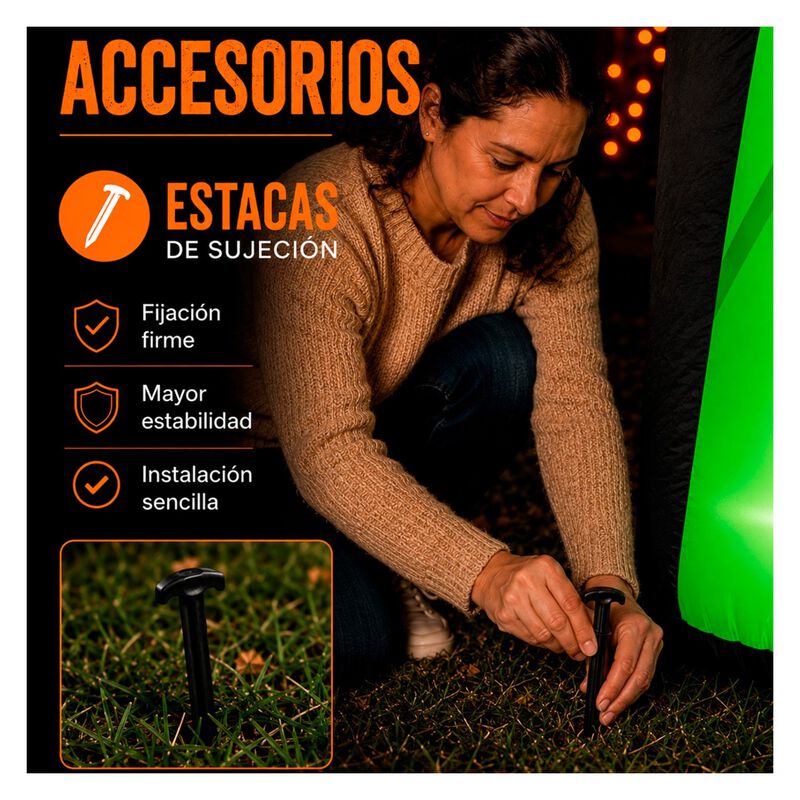 Inflable Halloween Hombre Calabaza Fantasma Gig... image number null