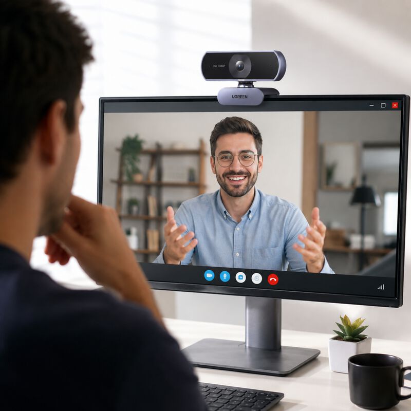 Camara Web 1080p 30fps Microfono Cancelacion Ru... image number null