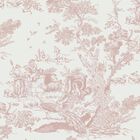 Papel Pintado Ciciwind, 5 M X 40 Cm, Blanco Y Rosa, Despega Y Pega