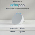 Echo Pop Asistente de Voz 1era Gen Alexa Inalábrico Wifi Bluetooth Blanco Glaciar.