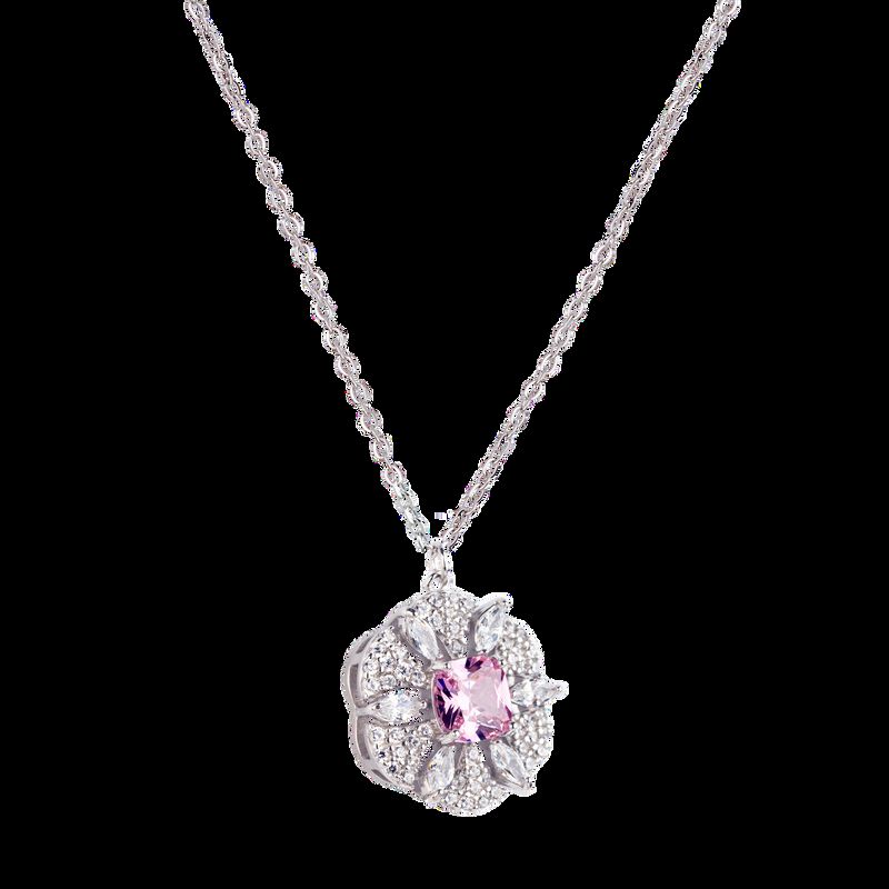 Collar Fiora Luckyly Plata .925 Con Zirconia C&uacute;... image number null