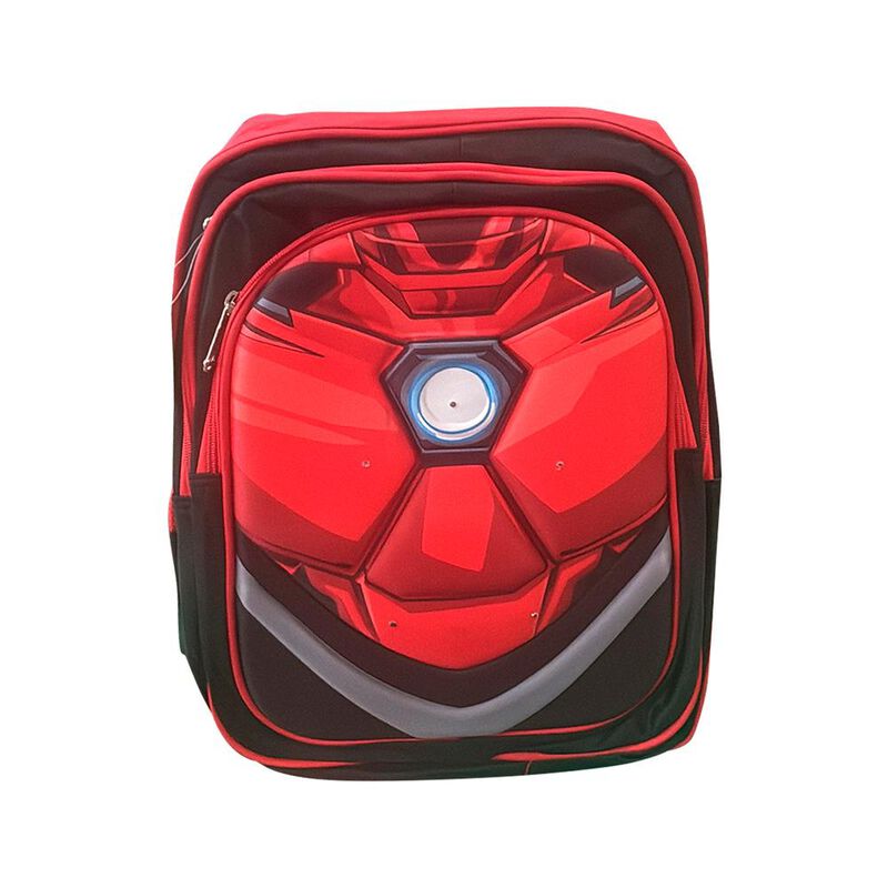 Mochila Escolar Iron Man Ni&ntilde;o Marvel Luces LED ... image number null