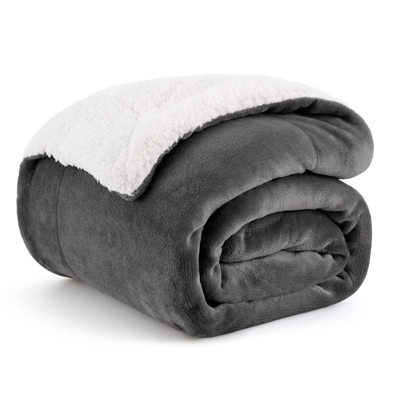 Manta De Forro Polar Sherpa Bedsure, Tama&ntilde;o Dob... image number null
