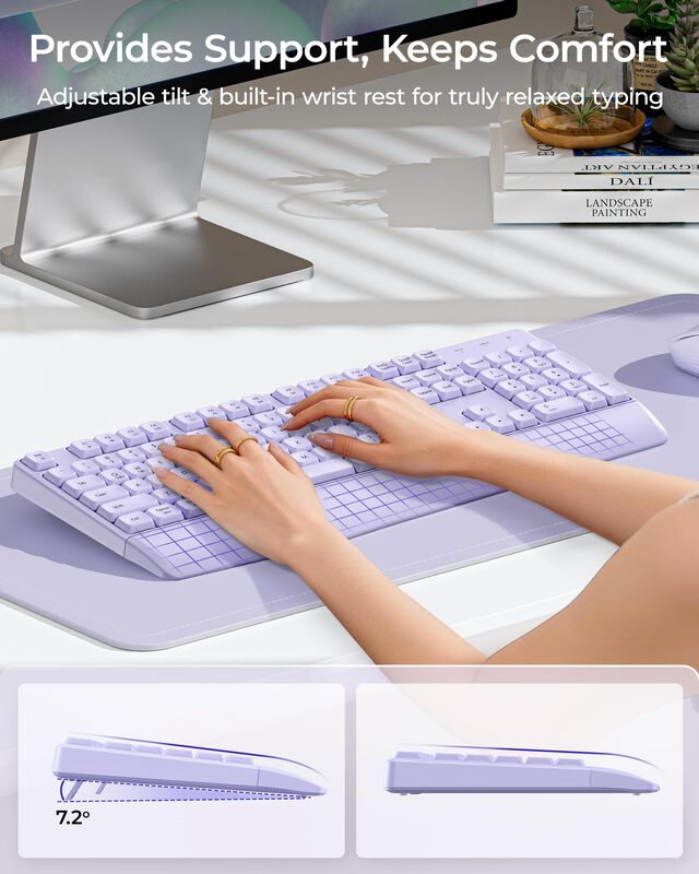 Combo Teclado Y Rat&oacute;n Seenda Inal&aacute;mbrico Blueto... image number null