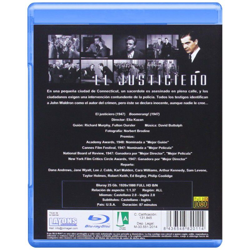 El Justiciero [blu-ray] (1947) Boomerang! image number null
