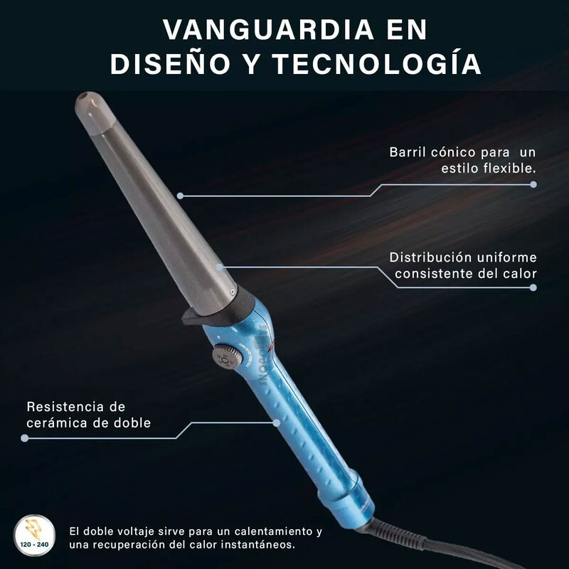 Rizador C&oacute;nico Babylisspro Nano Titanium 450&deg;f ... image number null