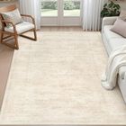 Alfombra Luxturiy 244 cm x 244 cm Beige Lavable Retro