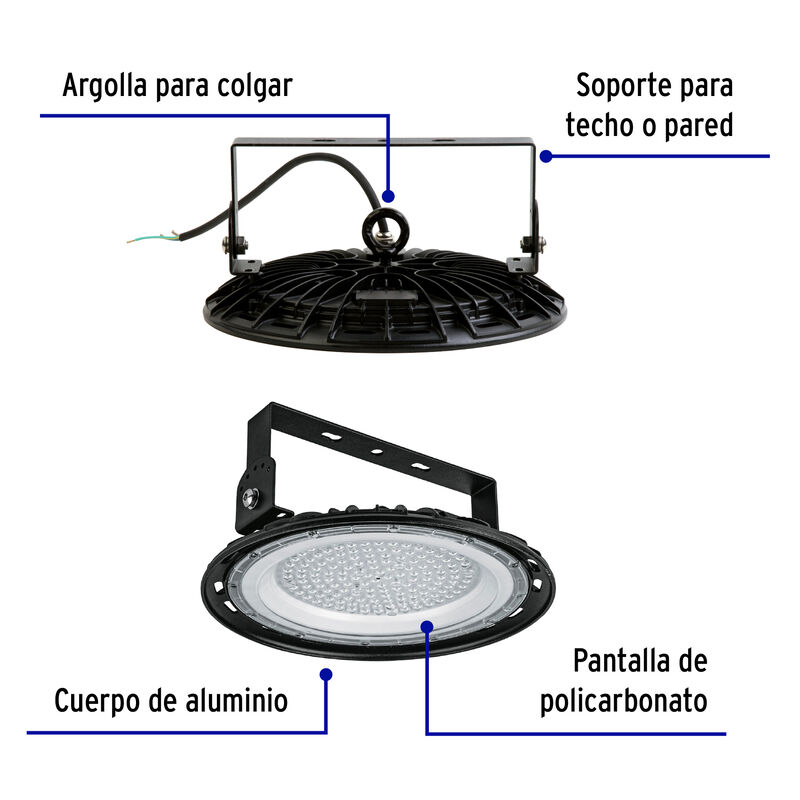 Luminario de Led 100 W High Bay Volteck image number null