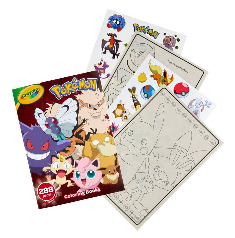Libro Para Colorear Crayola Giant Pok&eacute;mon, 288 ... image number null