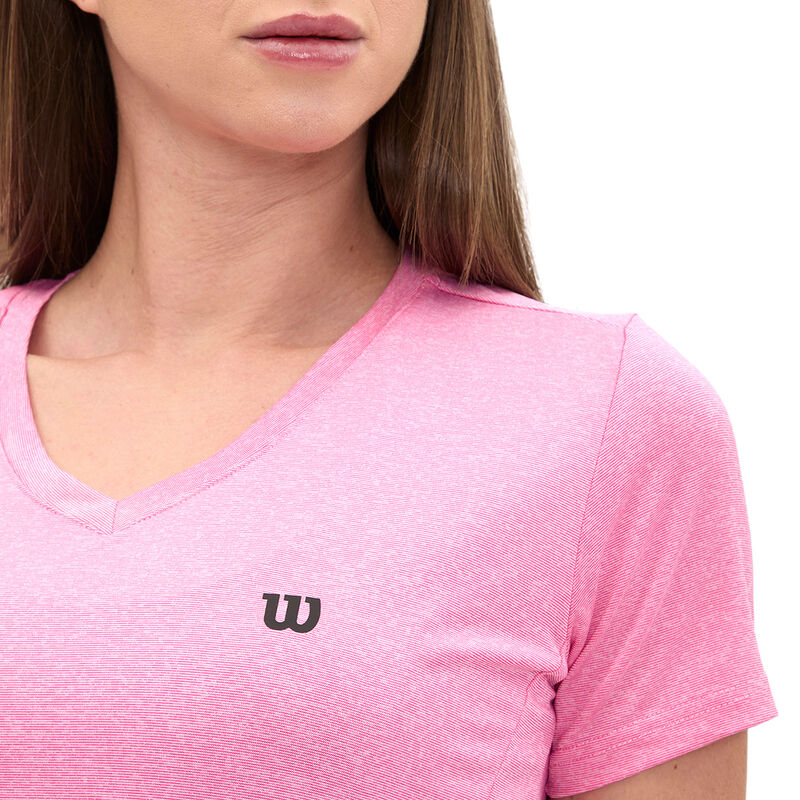 Playera deportiva Wilson para mujer ROSA FUERTE... image number null