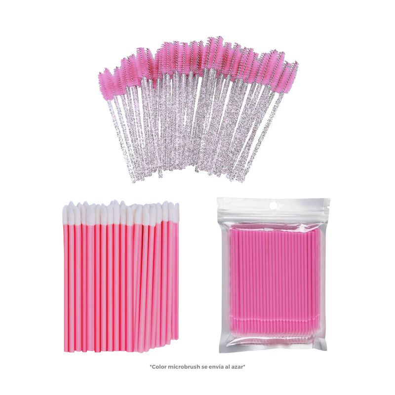 100 Microbrush + 50 Cepillos para Pesta&ntilde;as + 50... image number null