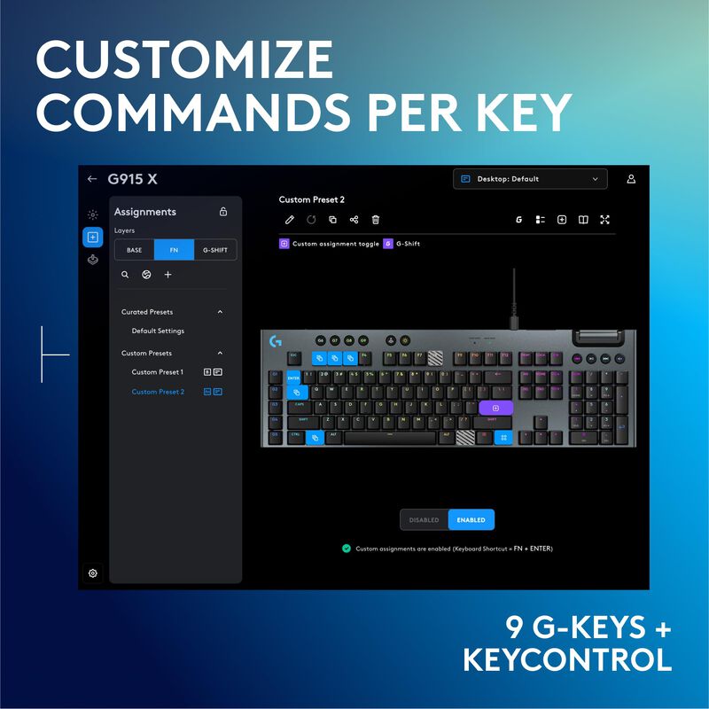 Teclado para Juegos Logitech G915 X de Perfil B... image number null