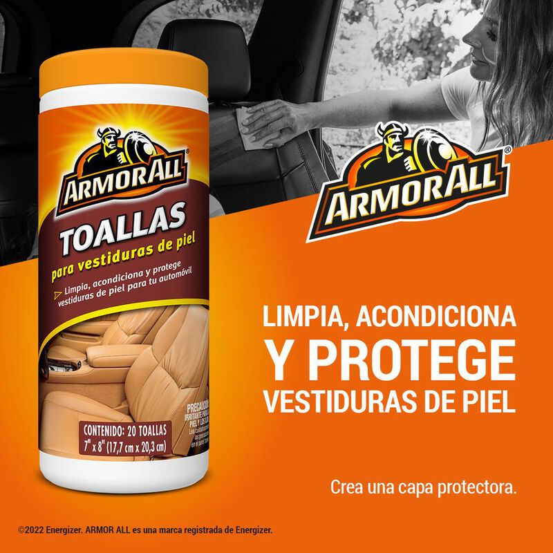 Toallitas Protectoras Armor All para Piel image number null