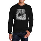 Sudadera De Cuello Redondo Word Art Para Hombre - Razas de Caballos - Negro