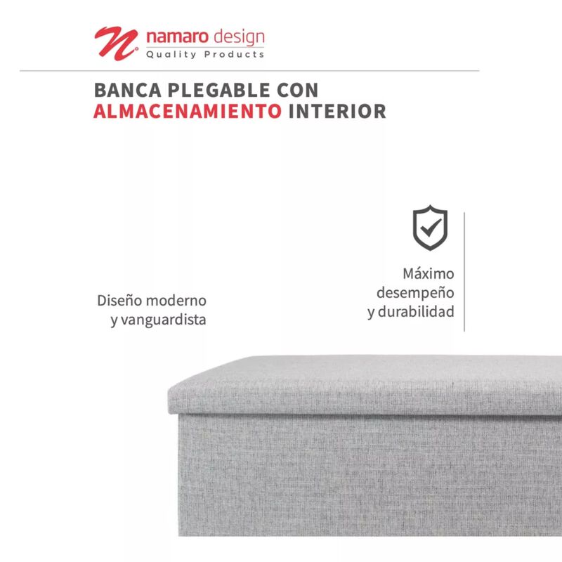 Banca Plegable Con Almacenamiento Interior Nama... image number null